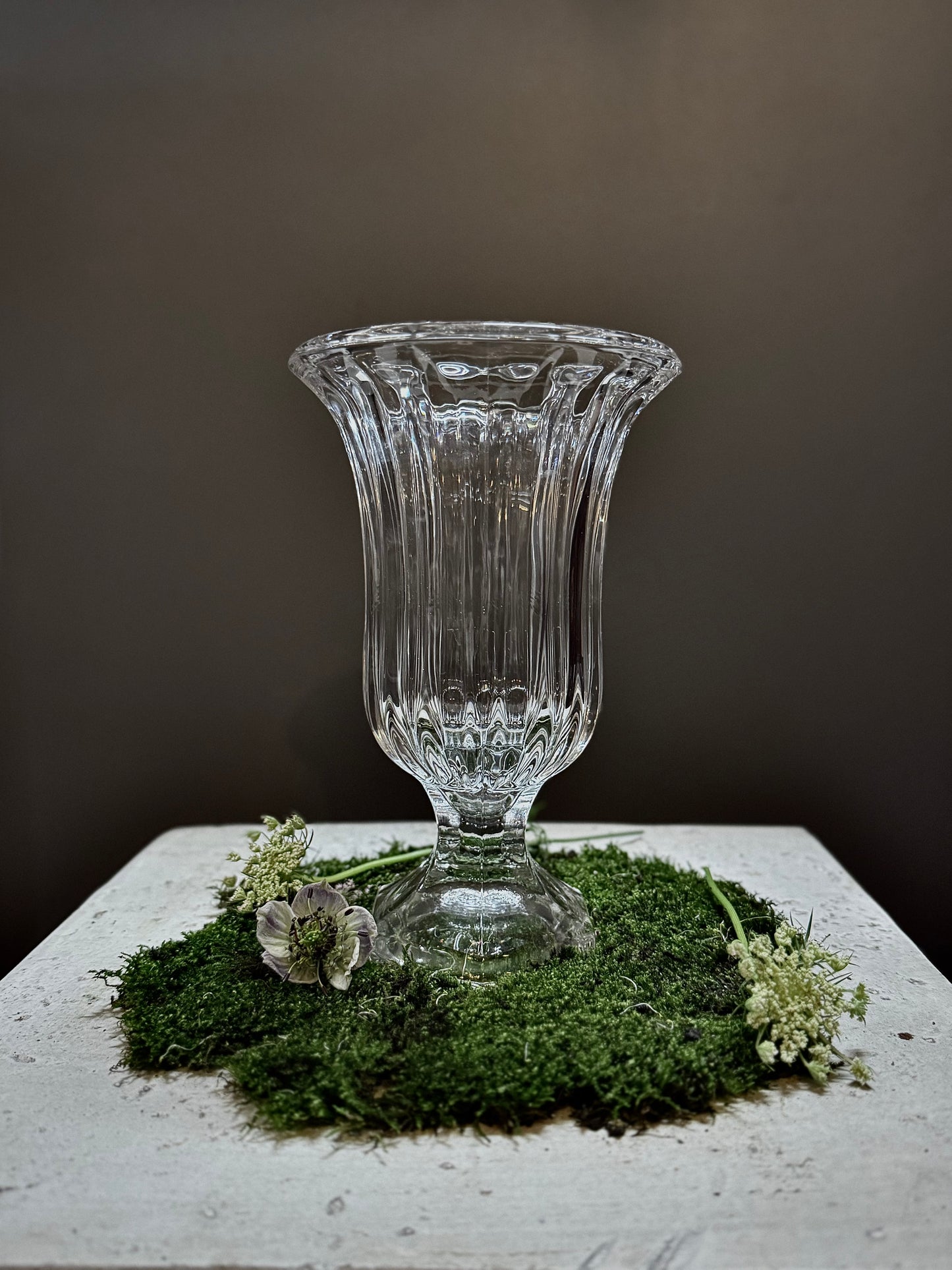 Vintage Glass Urn Vase