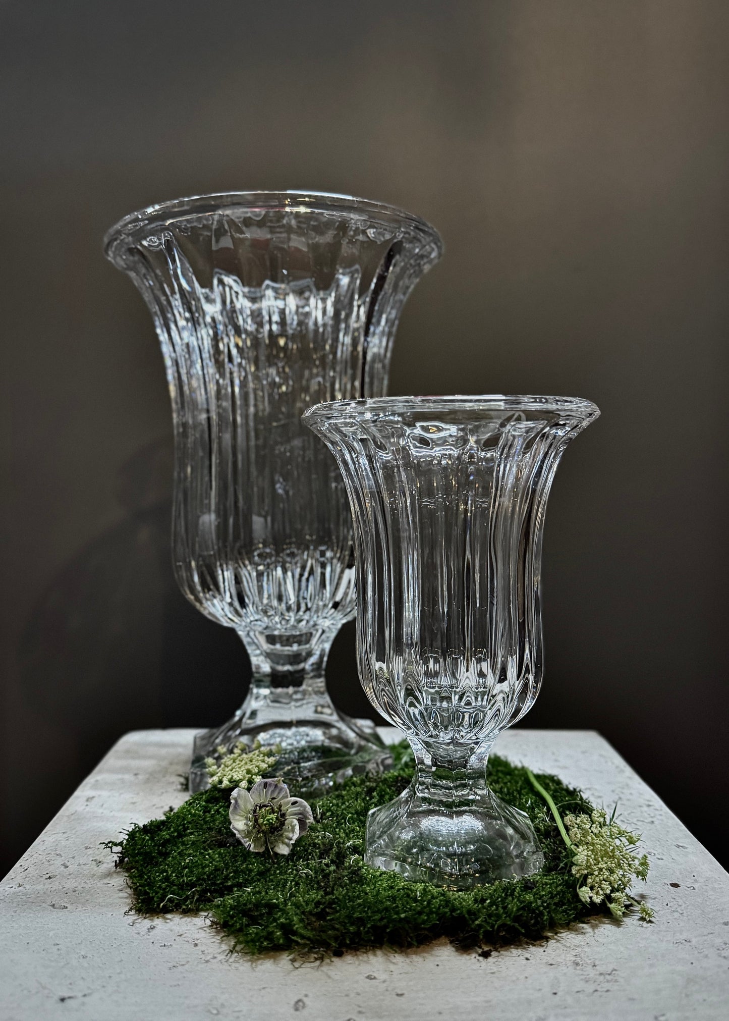 Vintage Glass Urn Vase