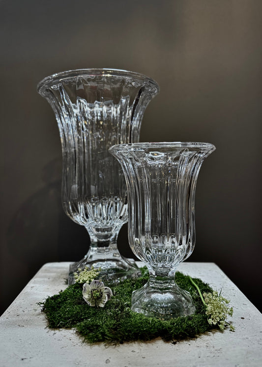 Vintage Glass Urn Vase