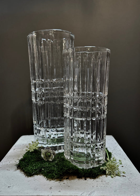 Vintage Glass Cylinder Vase