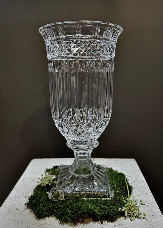 Vintage Glass Large Urn Vase