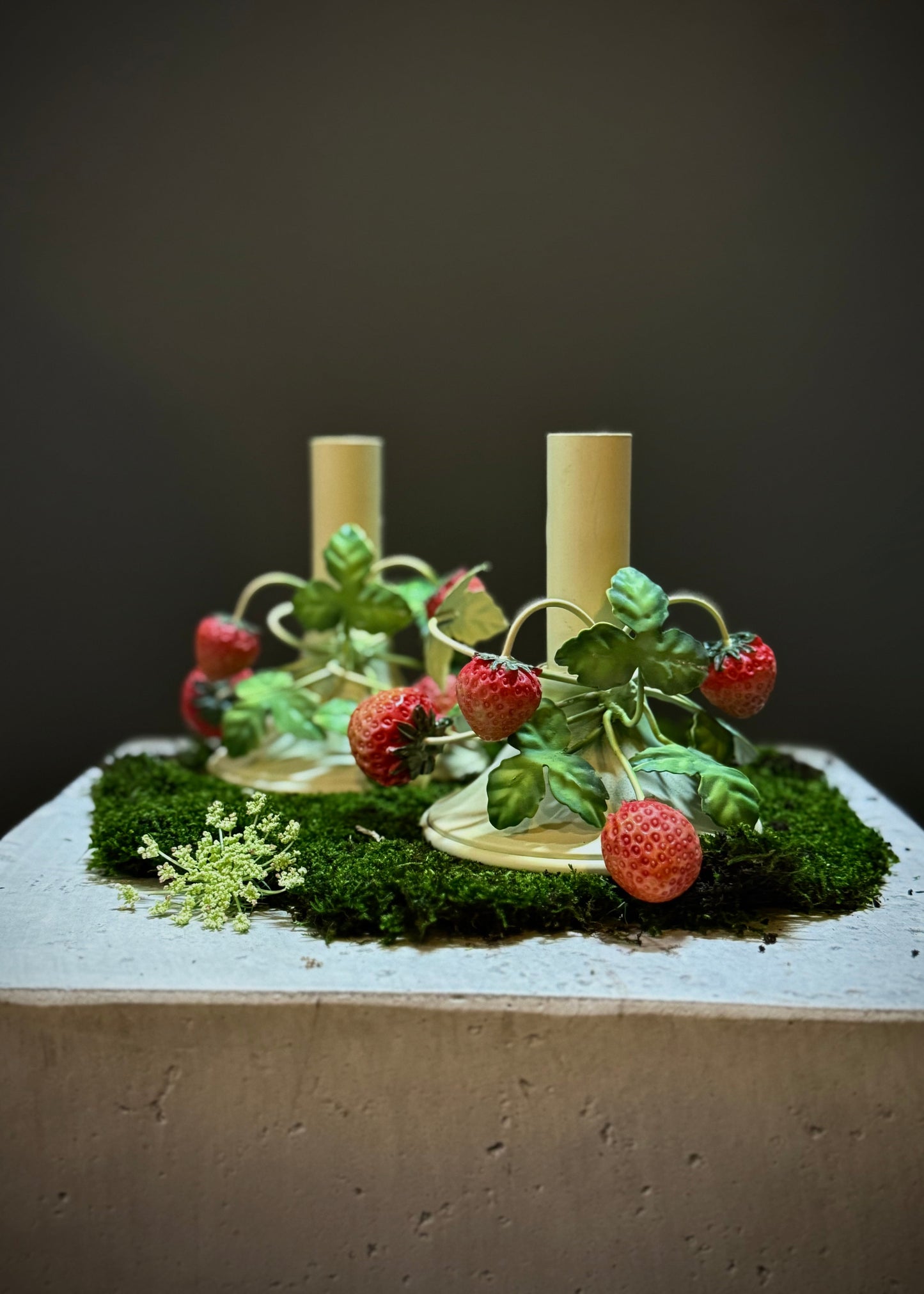 Strawberry Candleholders (Set of 2)