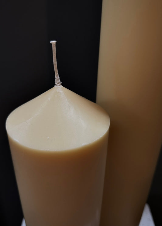 Beeswax Pillar Candles