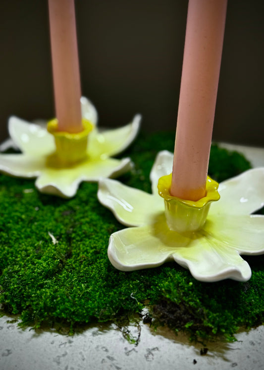 Flower Candleholders (Set of 2)