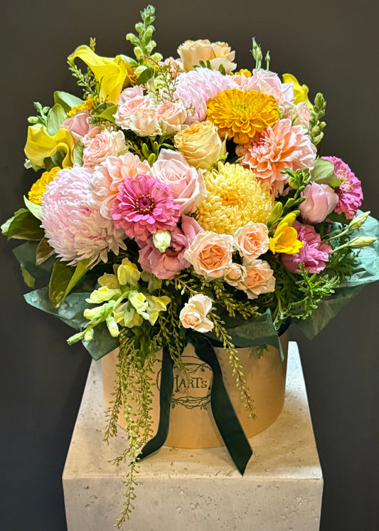 Pastel Design in Signature Hatbox