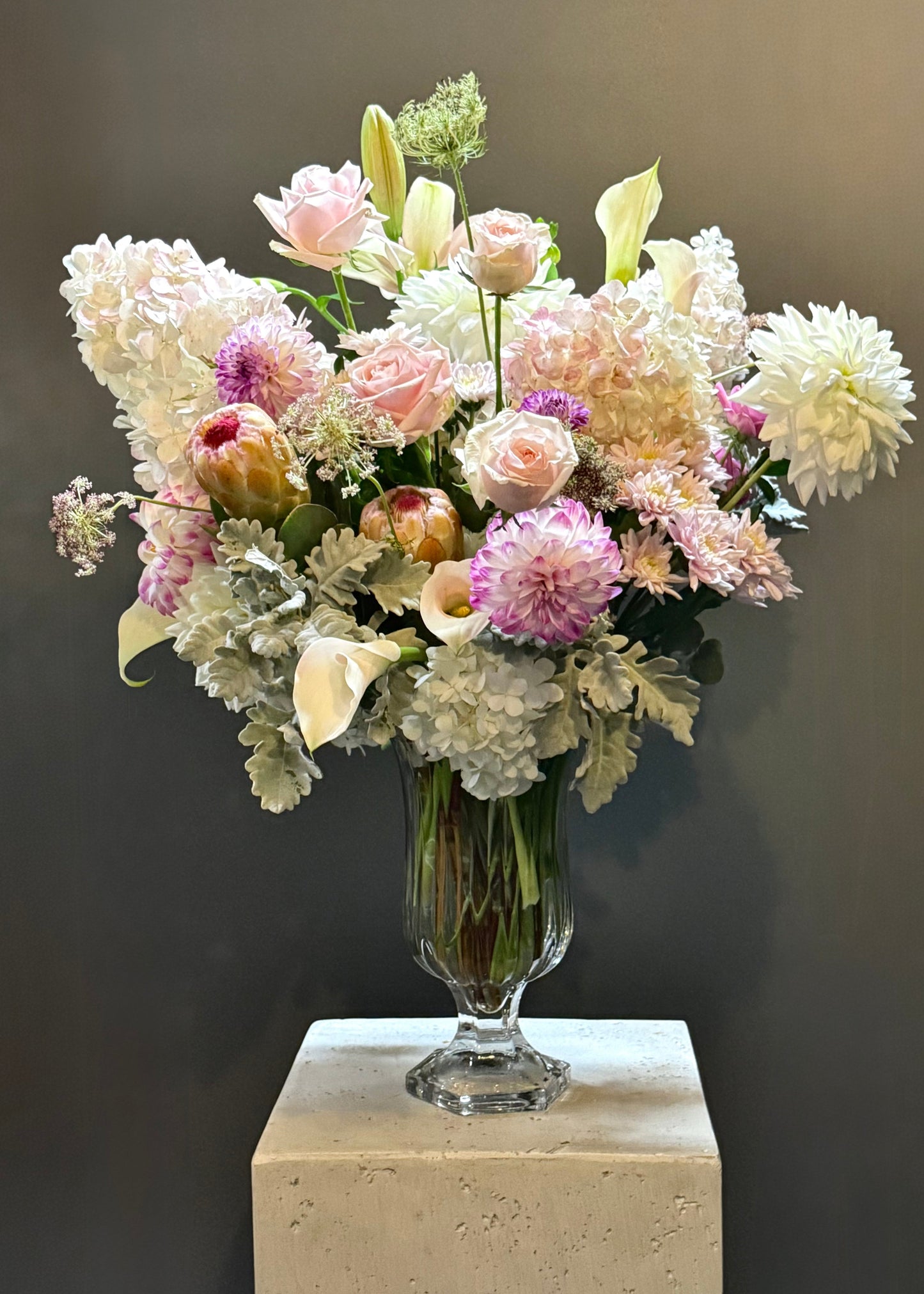 Blush Arrangement in Vase