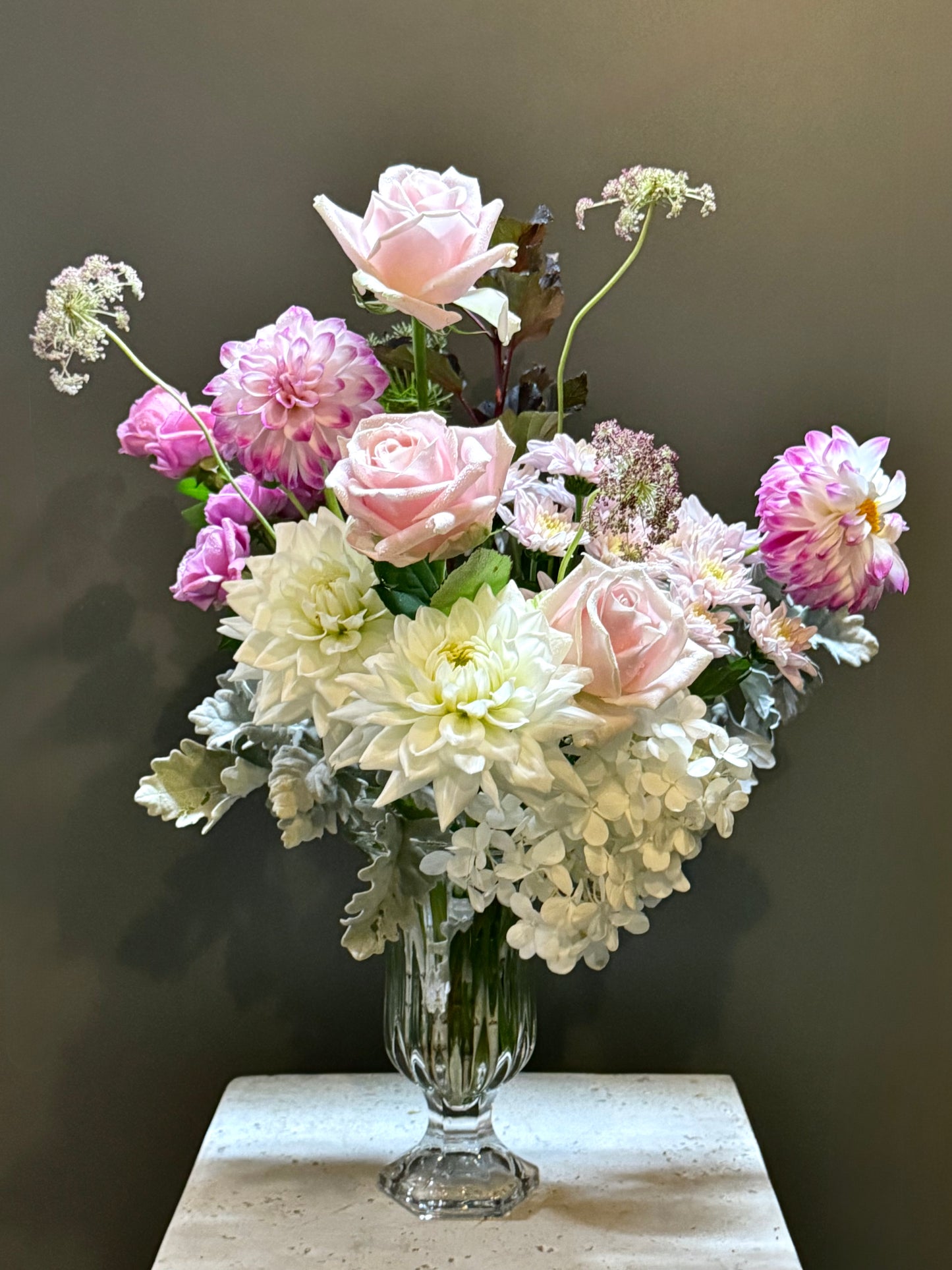 Blush Arrangement in Vase