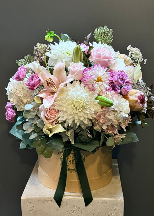 Blush Design in Signature Hatbox